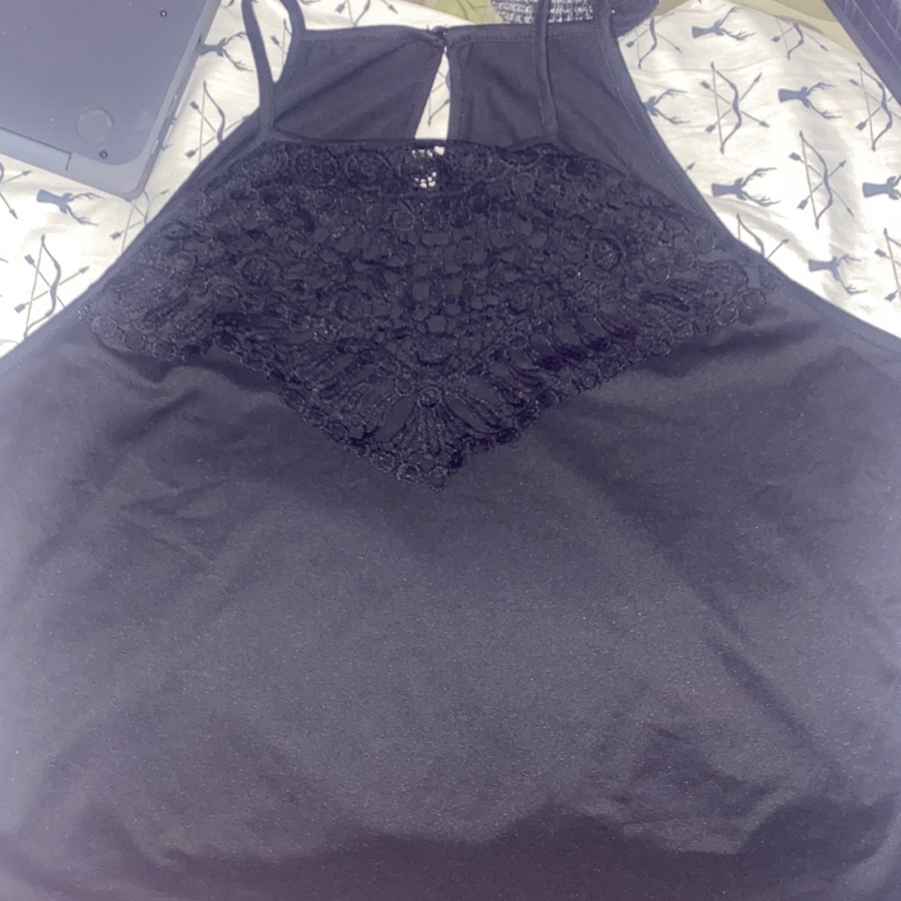 Black tank top